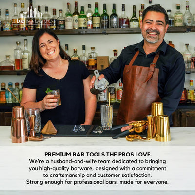 A Bar Above 10-Piece Premium Stir Gift Set - Cocktail Mixing Glass Set - Stirred Home Bar Kit - Old Fashioned Kit with Crystal Cocktail Mixing Glass - Great for Martinis, Sazerac, Manhattans, & More