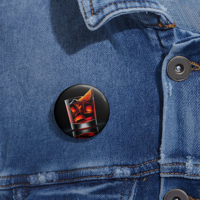Negroni Cocktail Custom Pin Buttons