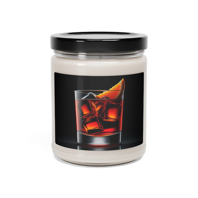 Scented Soy Candle With Negroni Image, 9oz