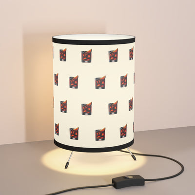 Negroni Cocktail Tripod Lamp with High-Res Printed Shade, US\CA plug