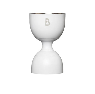 Matte White Finish Bell Double Jigger for Bartending|2 oz 1 oz Jiggers Shot Pourer Measuring Tool|Bar Tools|Cocktail Alcohol Measuring Cup|Liquid Measuring Tool