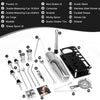 Cocktail Shaker Set, 23-Piece Boston Stainless Steel Bartender Kit with Acrylic Stand & Cocktail Recipes Booklet, Professional Bar Tools for Drink Mixing, Home, Bar, Party (Include 4 Whiskey Stones)