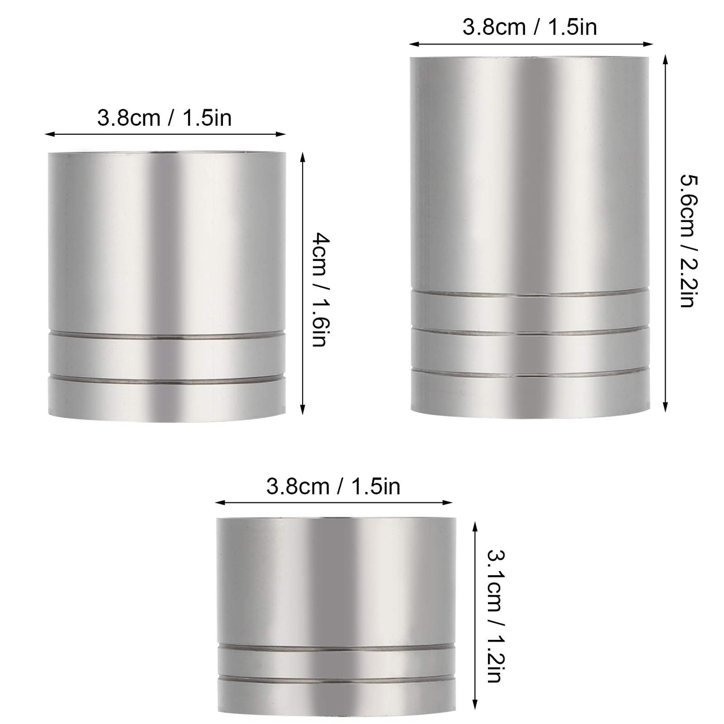 Premium Stainless Steel Cocktail Jigger Bar Drink Measuring Cup Ounce Cup Set Bartender Tool Three-Piece Suit(25ml+35ml+50ml) Cocktail Shaker Sets Bartender Tool Cup