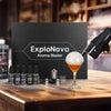 ExploNova Aroma blaster Cocktail Gun, with 5-Flavour Aroma Oil and Edible Bubble for Food and Drink, Bourbon, Rum, Vodka, Coffee, Meat, for Bar/Restaurant/Home Dinner, Gifts for Father/Husban