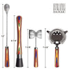Baltique Marrakesh 4 Piece Bartender Kit, Bartending Gift Set with Essential Bar Accessory Tools, Includes Muddler, Double Sided Jigger, Hawthorne Cocktail Strainer and Bar Spoon