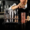 Btuqbu Cocktail Shaker Set with Stand, Mixology Bartender Kit for Drink Mixing | Mixology Set with 7 Bar Set Tools Cocktail Kit
