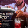 Barillio Mixology Bartender Kit Cocktail Shaker Set | Complete Bar Tool Set Stainless Steel Barware Essentials | Martini Boston Mixer Muddler Mixing Spoon Jigger Strainer Pourers