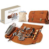 Travel Bartender Kit with 20 Piece Stainless Steel Travel Bar Kit Set and Portable Bartender Kit Bag for Traveling Camping Professional Bartender Kit for Bartending and Cocktail Making
