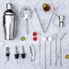 15PCS Cocktail Shaker Set, Bartender Kit Bar Tools Set with All Bar Essential Accessories, Martini Shaker Bartending Kit with Stand & Recipes