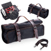 TREELF Portable Bartender Bag Travel Bartender Bag Canavs Bar Kit Bag for Carrying Bar Tools Perfect Storage (Bag Only) (Bag without Tools)