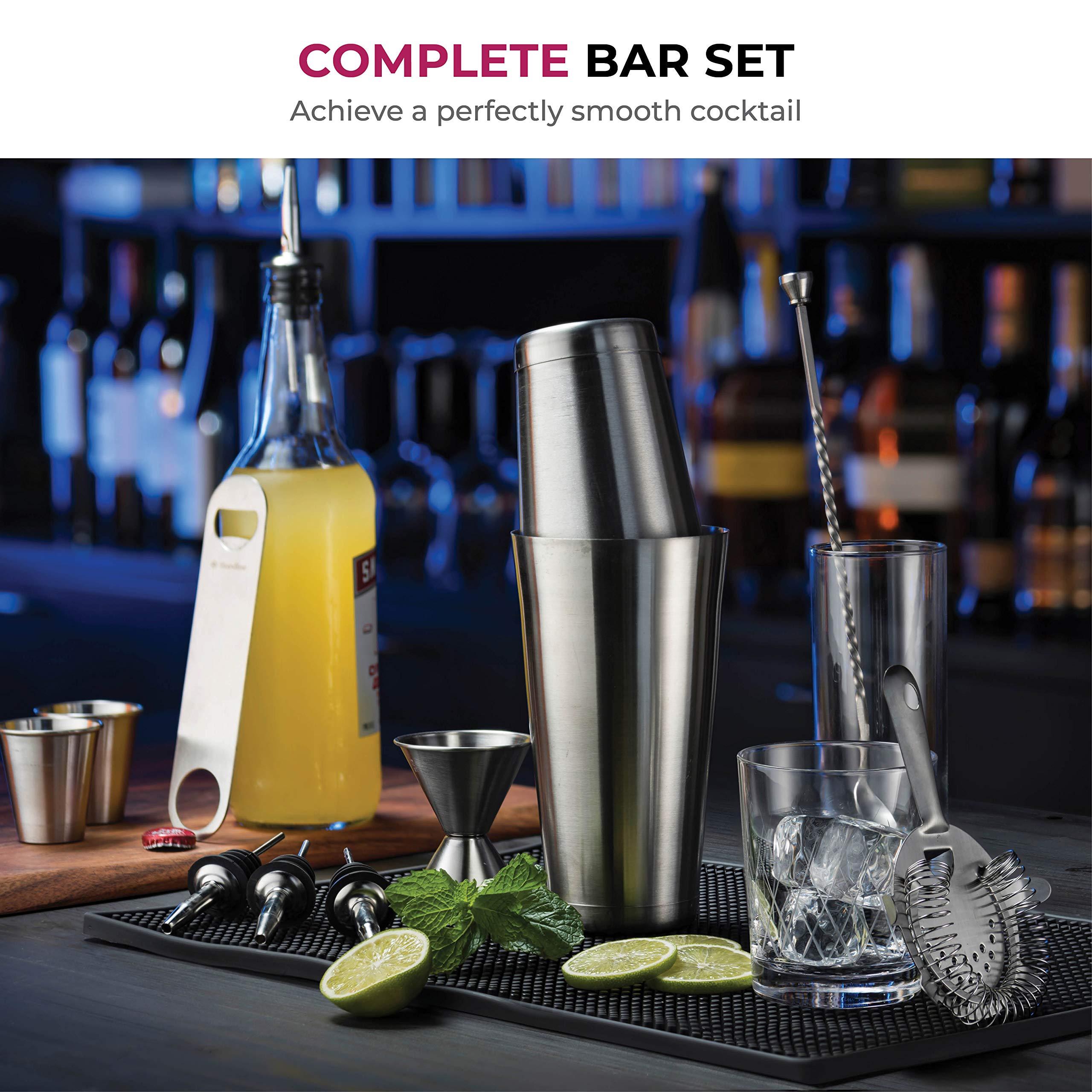 14-Piece Stainless Steel Bar Set - Thumbnail 2