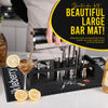 Nikleberry Premium 20 Piece Bartender Kit with Weighted Boston Shaker and Stand | 304 Stainless Steel Bar Tools Set with Large Spill Catching Bar Mat - Recipe Book - Velvet Bag | Perfect for Mixology