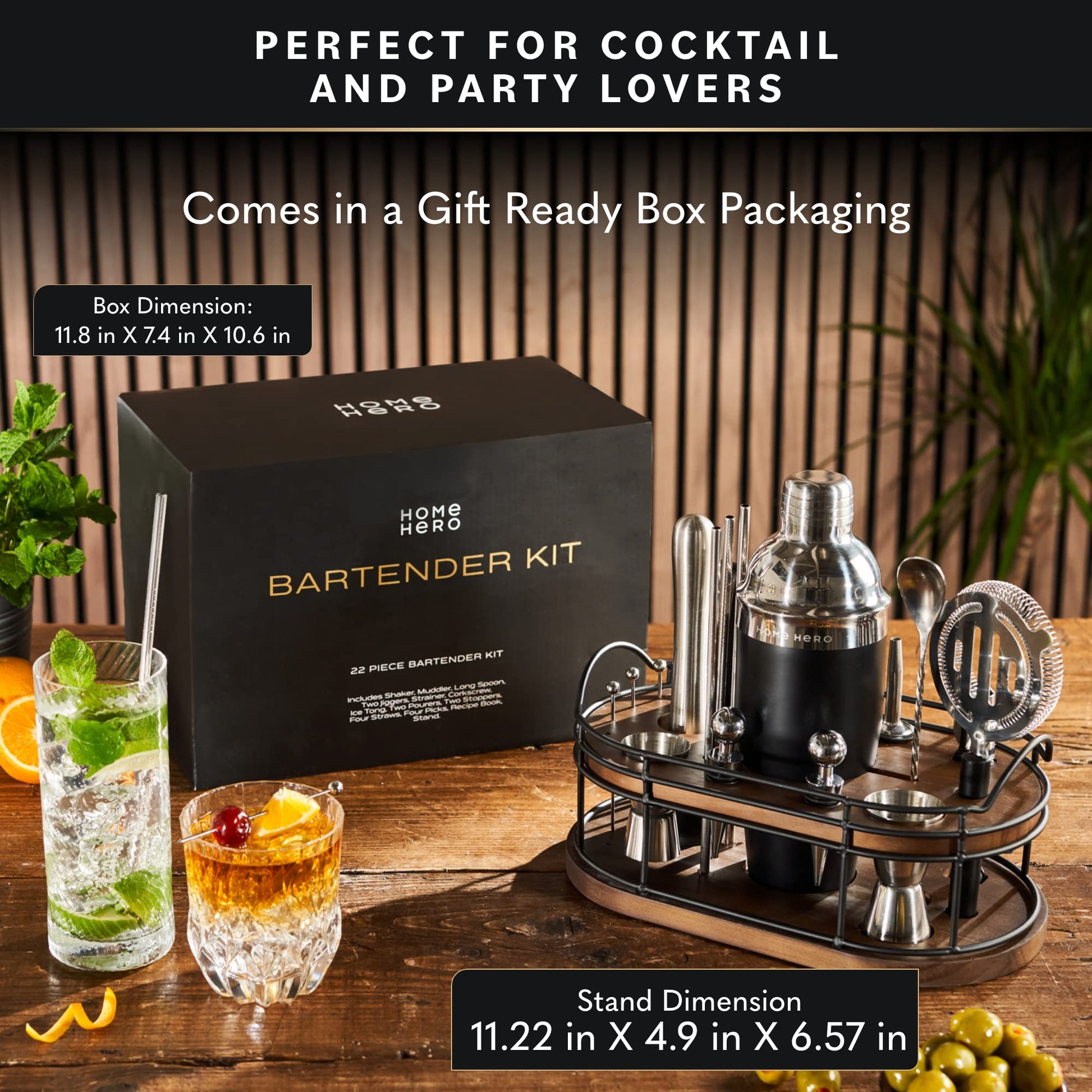 Großhandel 15 Stück Cocktail Shaker Set Komplettes Barware Kit mit Bambus stände Großhandel 15 Stück Cocktail Shaker Set Komplettes Barware Kit mit Bambus stände